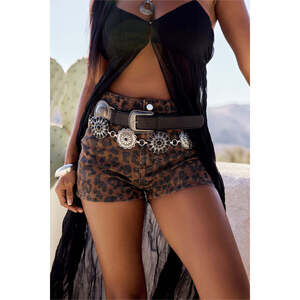 12th Tribe Hawk Black Belt with Circle Hardware Size M/LM/L